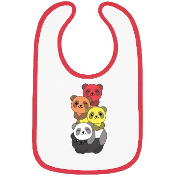 Discover Lithsexual Flag Pride Lgbtq Cute Panda Bibs