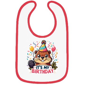 Discover Its My Birthday Sweet Birthday Beaver Bibs