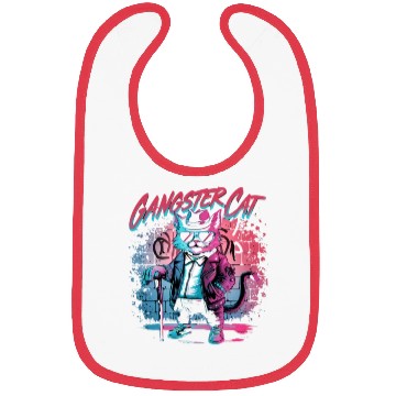 Discover Gangster cat Bibs