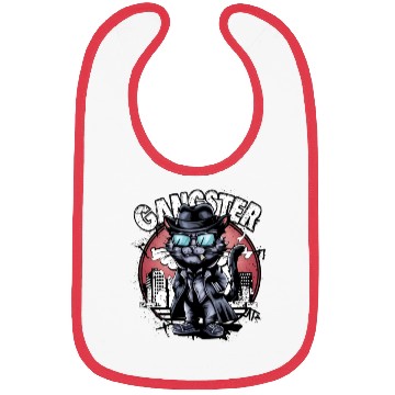 Discover cat gangster Bibs