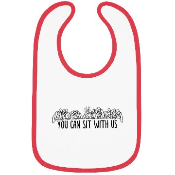 Discover You can sit with us Jesus and twelve apostles Bibs