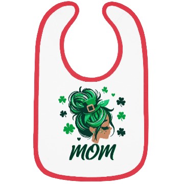 Discover St patrick's day ,mom Bibs