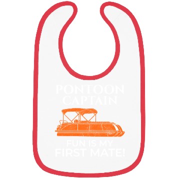 Discover Pontoon Boat Captain Boating Cruise Adventure fun Bibs