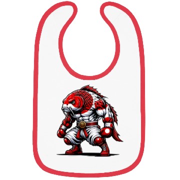 Discover Koi fish national flag of Japan Bibs