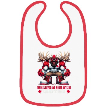 Discover Canada elk design Bibs