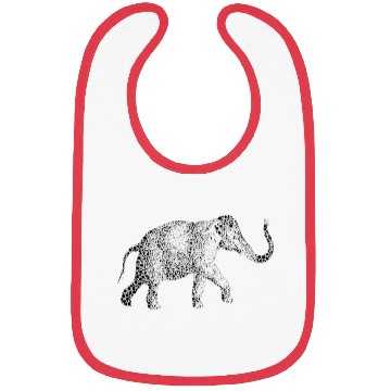 Discover Elephant in black drops Bibs