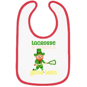 Discover Lacrosse St. Patricks Day Lacrosse Good Idea Bibs