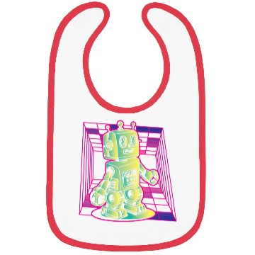 Discover Robot Retro Vintage Robotics Technology Bibs