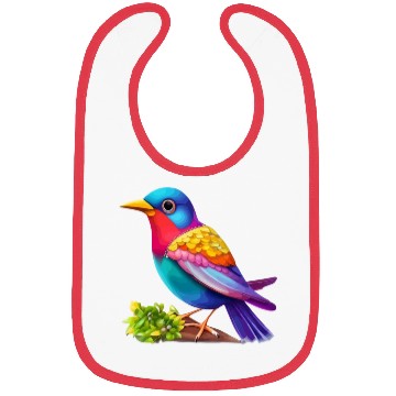 Discover color bird animal Bibs