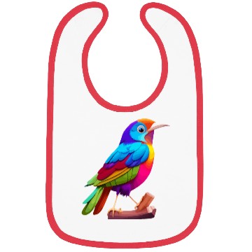 Discover color bird animal Bibs
