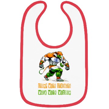 Discover India elephant national colors design Bibs