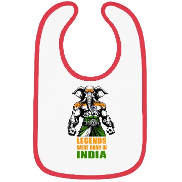 Discover India elephant legends design Bibs