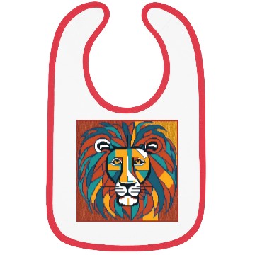 Discover pixel lion Bibs