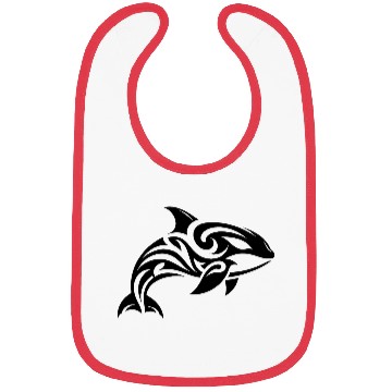 Discover Pretty orca T Tattoo style Bibs