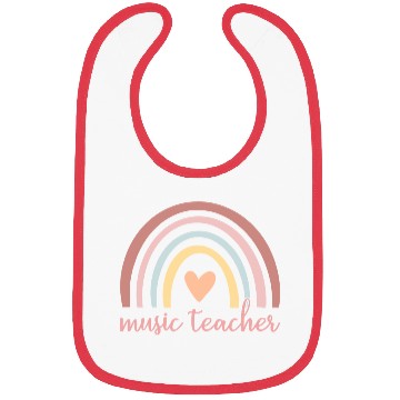 Discover Music Teacher I - Boho Rainbow Bibs