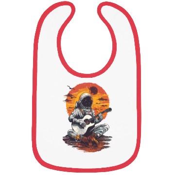 Discover Astronaut Guitar Player Space Music Lover Bibs