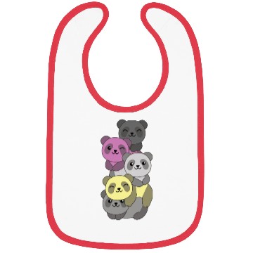 Discover Perigirl Flag Pride Lgbtq Cute Panda Stack Bibs