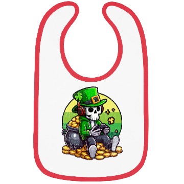 Discover SKELETON IRISH GAMER ST PATRICKS DAY Bibs