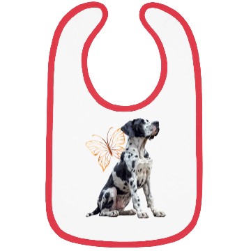 Discover Great dane Butterfly Bibs