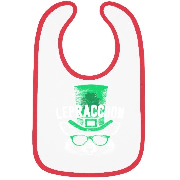Discover Lepraccoon Kobold Raccoon Saint Patrick Irish Bibs