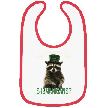 Discover Did Someone Say Shenanigans? Cute Raccoon Bibs