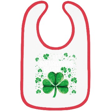 Discover Let The Shenanigans Begin! Raccoon Saint Patrick Bibs