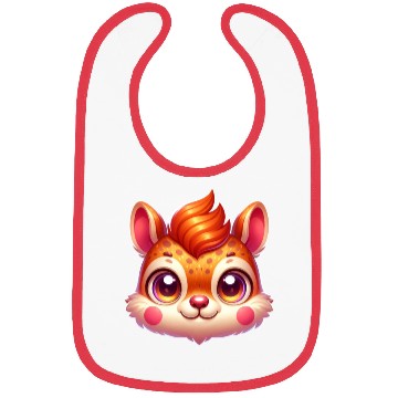Discover Cute Head Squirrel Animal Lover Design Bibs