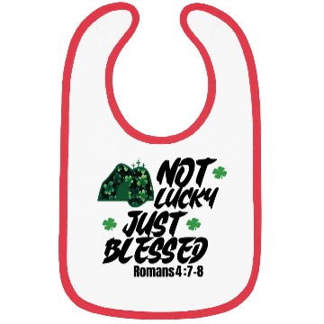 Discover Blessed Beyond Luck: Romans 4:7-8 St. Patrick Bibs