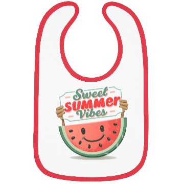 Discover "Summer Joy: Smiling Watermelon" Bibs