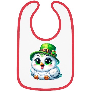 Discover St. Patrick's Cute Snowy Owl Bibs