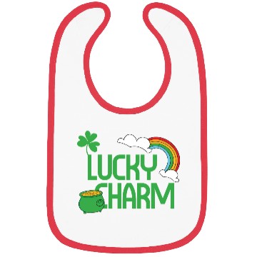 Discover Lucky Charm St. Patrick's Day Theme Bibs