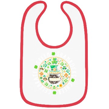 Discover St. Patrick's Day Bibs, Lucky Pot Of Gold Leaf