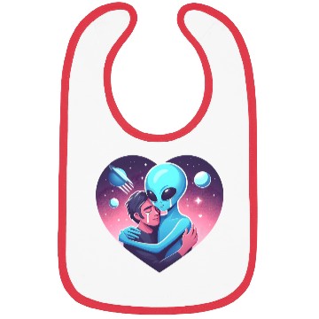 Discover Heartwarming Embrace: Human and Alien Bibs
