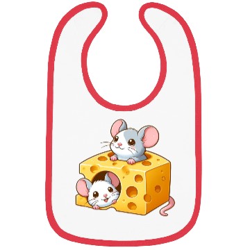 Discover Cheese Dwelling Mice Bibs