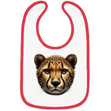 Discover Cheetah Head Wildlife Bibs