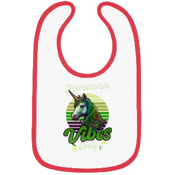 Discover Irish Unicorn St Patricks Lepricorn Vibes Only Bibs