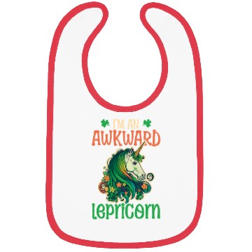 Discover Irish Unicorn St Patricks Awkward Lepricorn Bibs