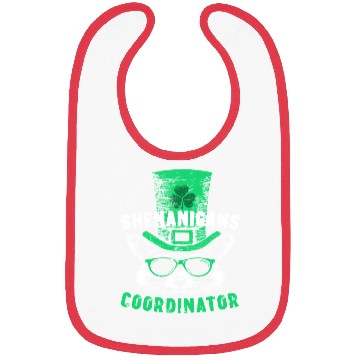 Discover Shenanigans Coordinator Cute Raccoon Funny Bibs