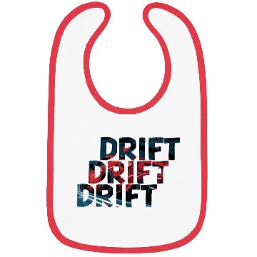 Discover Drift car - Text cut-out design Bibs