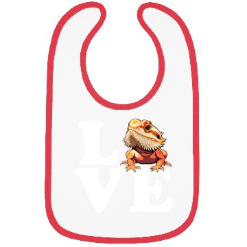 Discover I love bearded dragon, reptile bearded Bibs