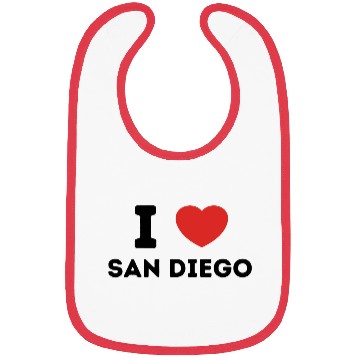 Discover I Love San Diego United States Bibs
