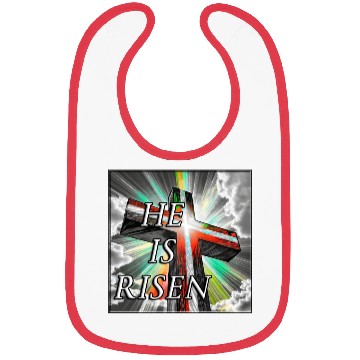 Discover Cross, He is Risen - 1 Bibs