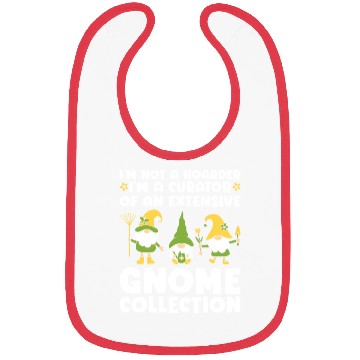 Discover Funny Garden Gnome Collector Bibs