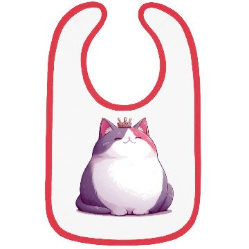 Discover Chunky Kawaii Cat Queen Bibs