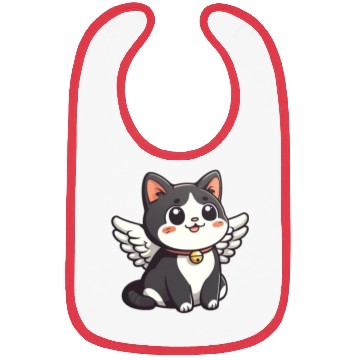 Discover Kawaii Cat Angel Bibs