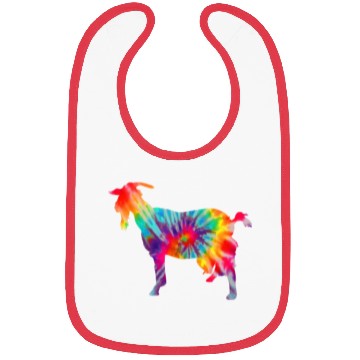Discover Goat Tie Dye Farmer Gift Bibs