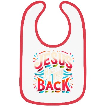 Discover Jesus Has My Back 22 Bibs