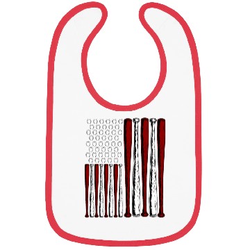 Discover Baseball US Flag Bibs