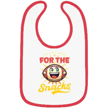 Discover Football Lover Here For The Snacks Bibs