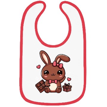 Discover Chocolate Bunny Bibs
